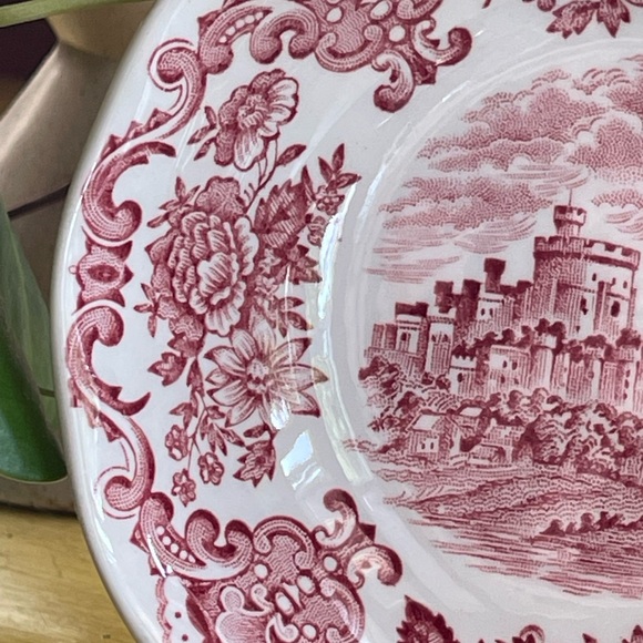 Vintage collectible dish Windsor Castile Wedgewood red - Picture 3 of 7